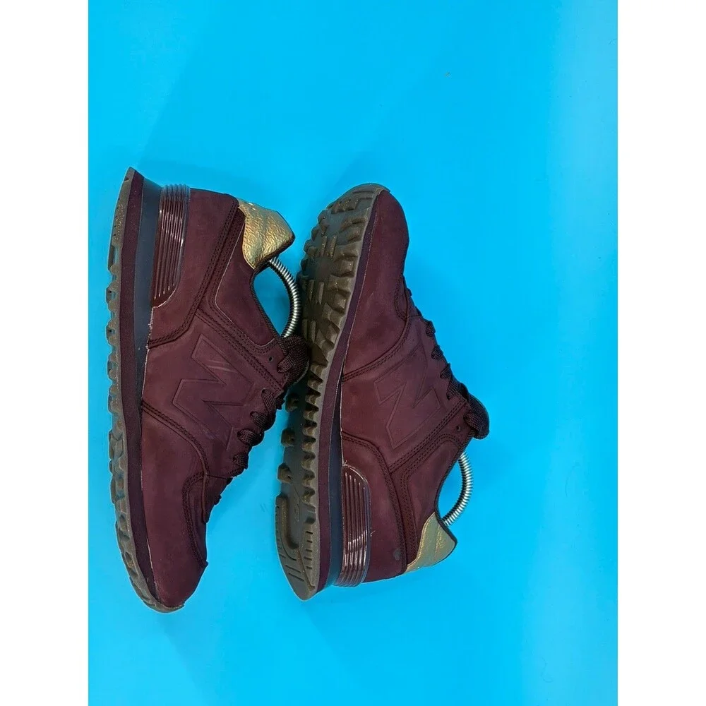 New Balance 574 Women’s 11 Super Nova Red Burgundy Gold WL574MTB
